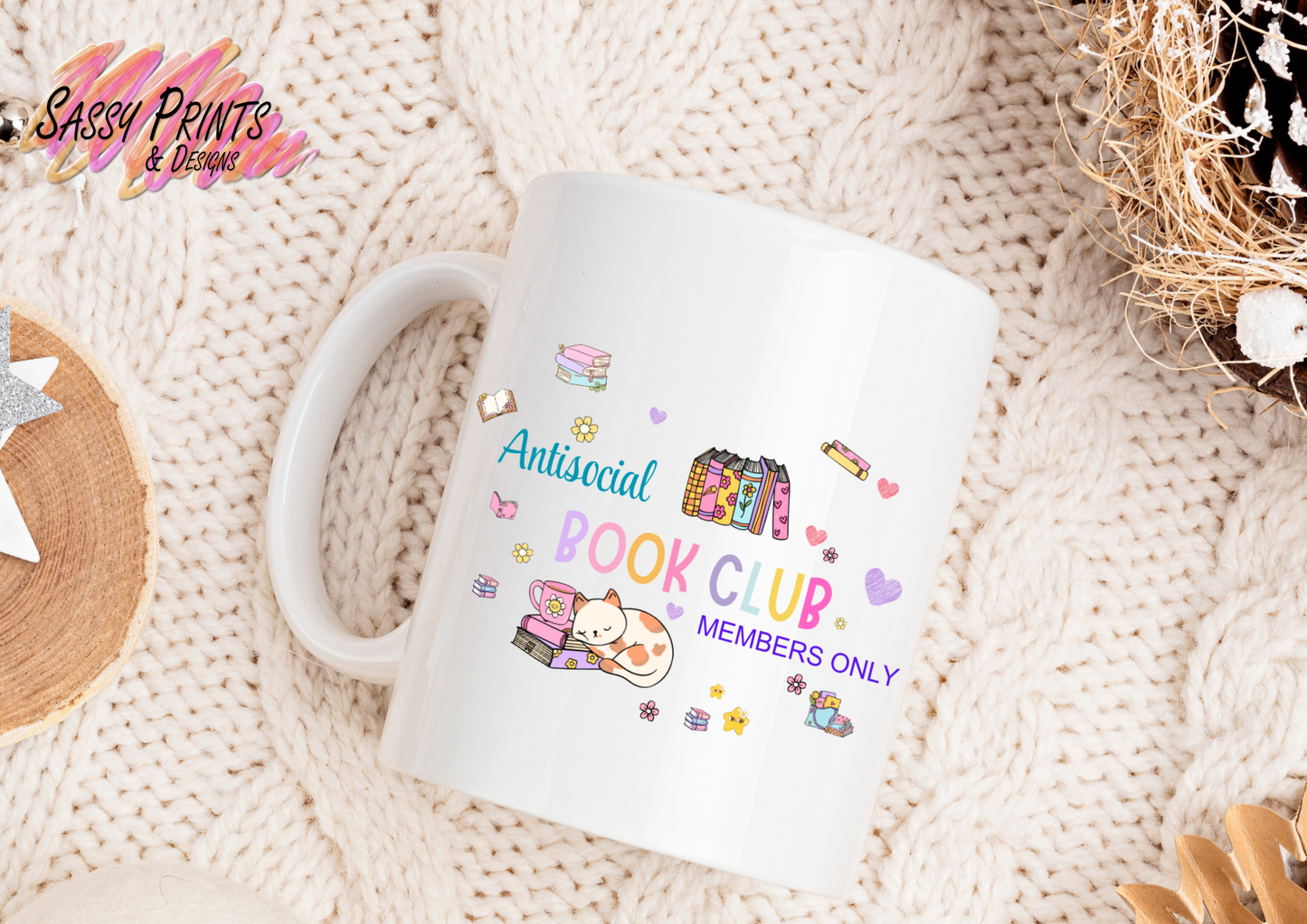 Antisocial book club (Mug)
