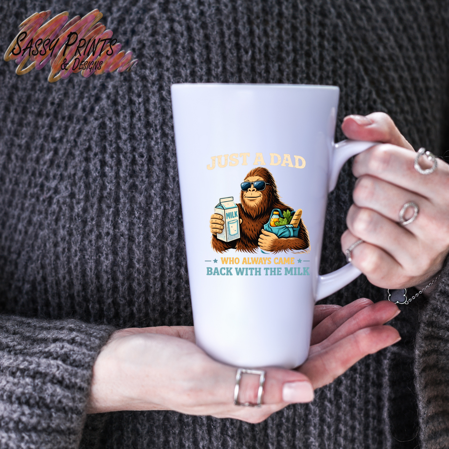 Latte mug - Came back with the milk