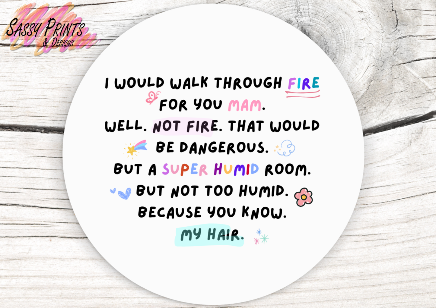 Walk through fire (Ceramic Coaster)