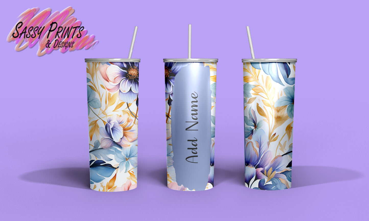 Blue Flowers (Tumbler 20oz)