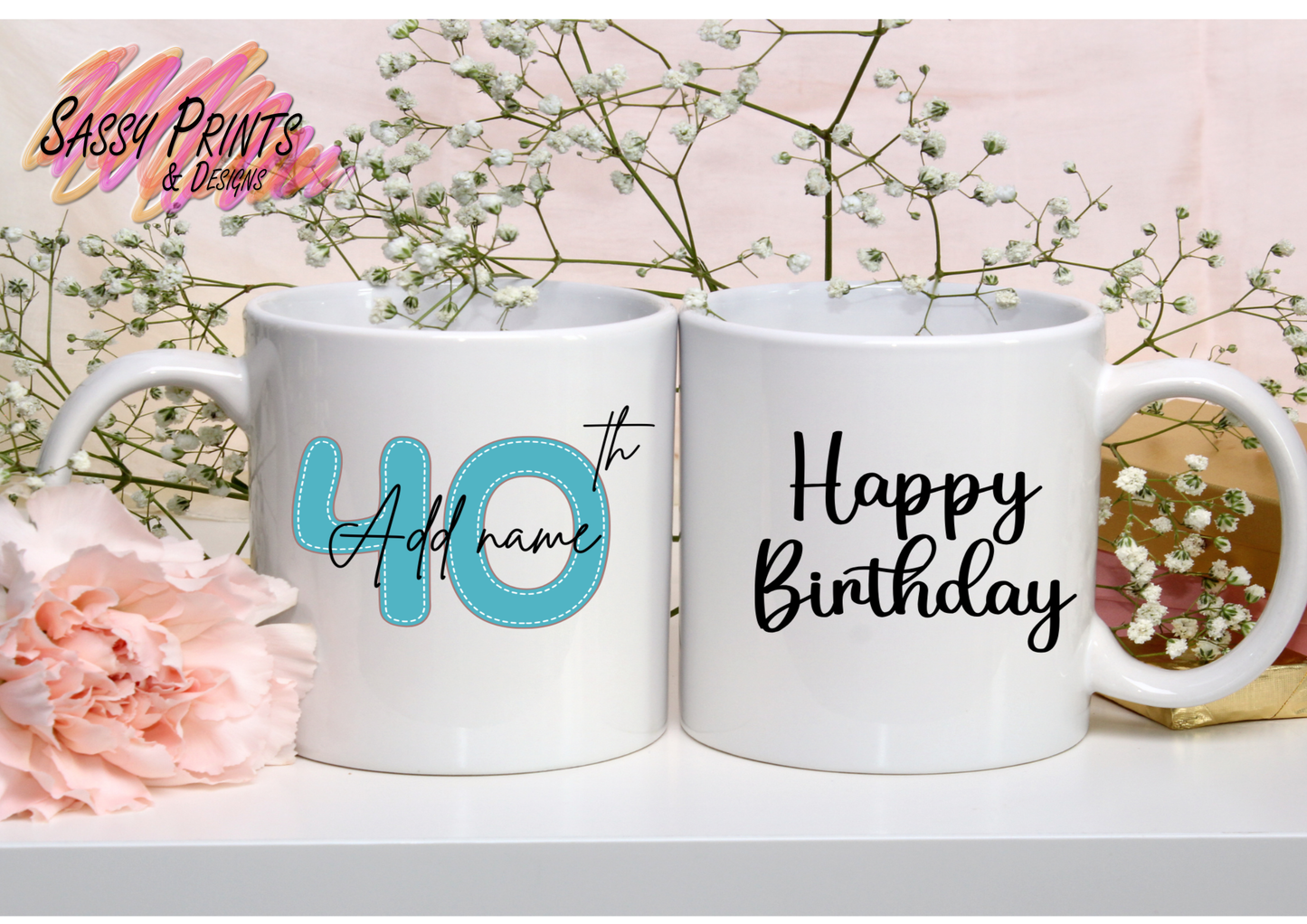 Birthday - 40th blue (Mug)