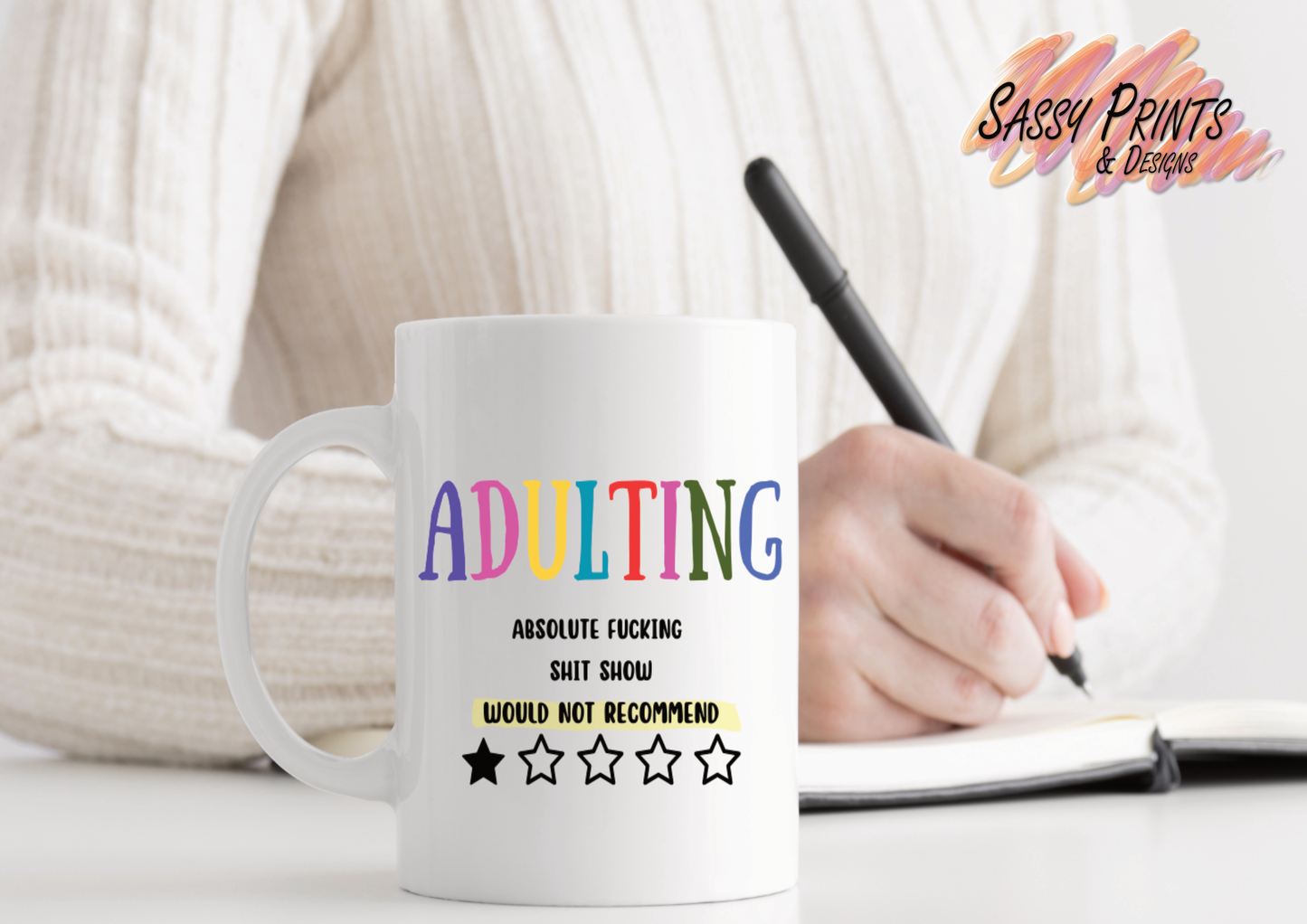 Inappropriate mug -Adulting