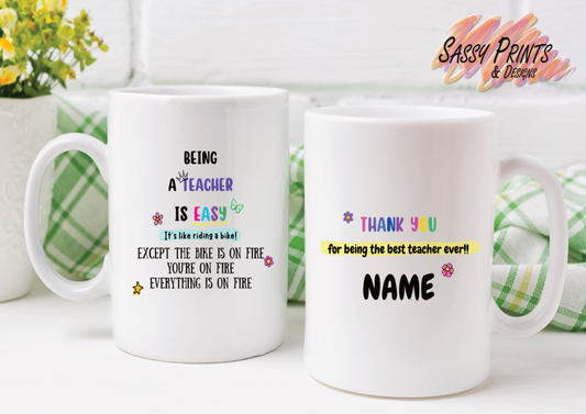 Teacher appreciation - Like riding a bike