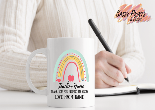 Teacher appreciation - Rainbow pencil