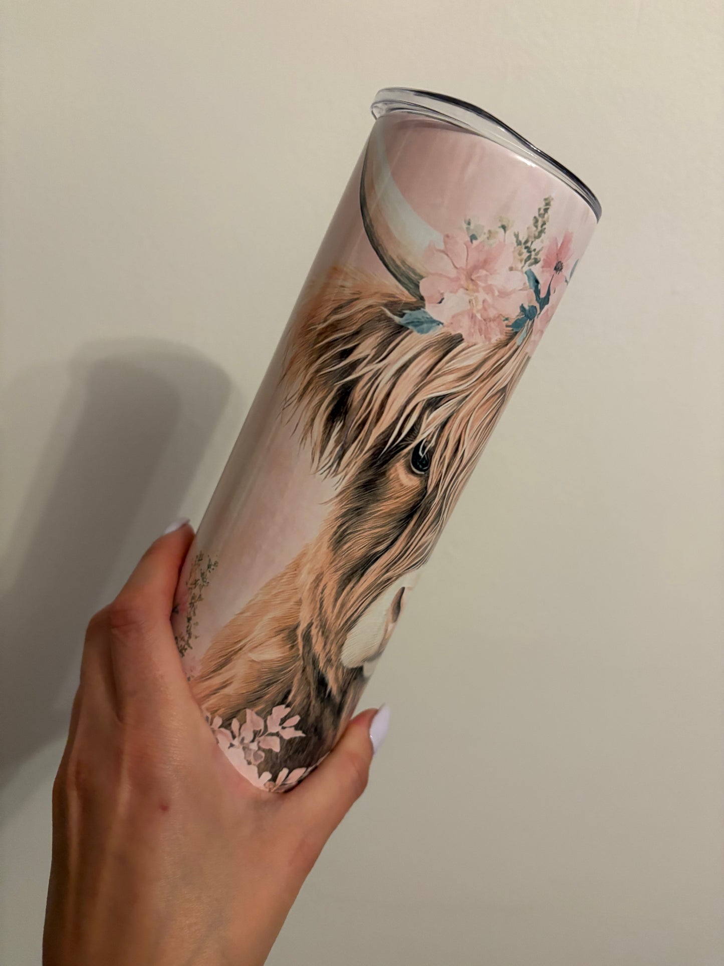 Pretty in pink - highland cow