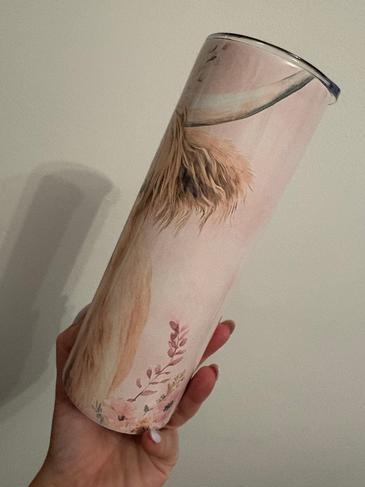 Pretty in pink - highland cow