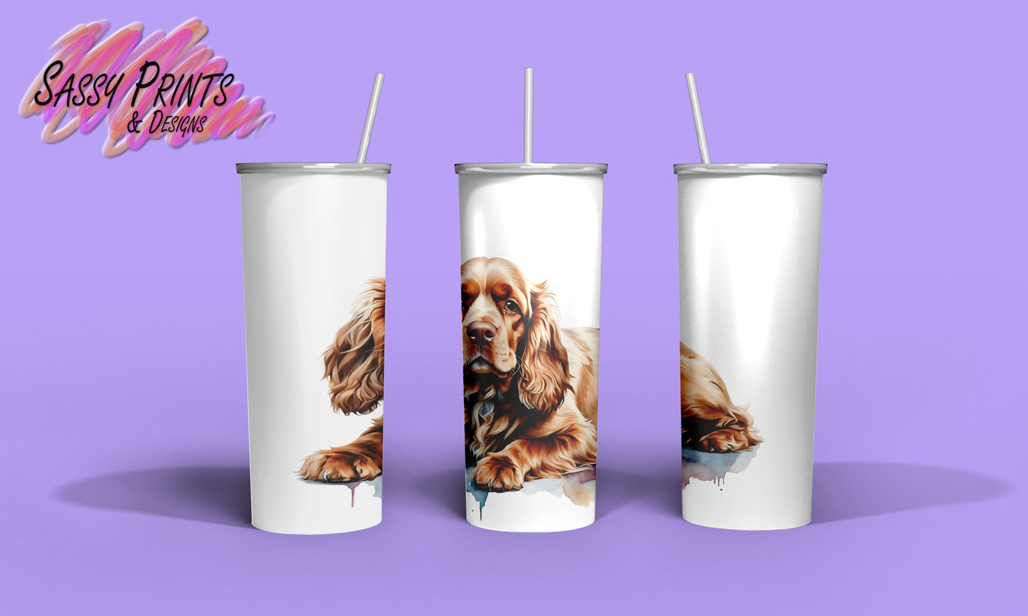 Brown Spaniel 1 (Tumbler 20oz)