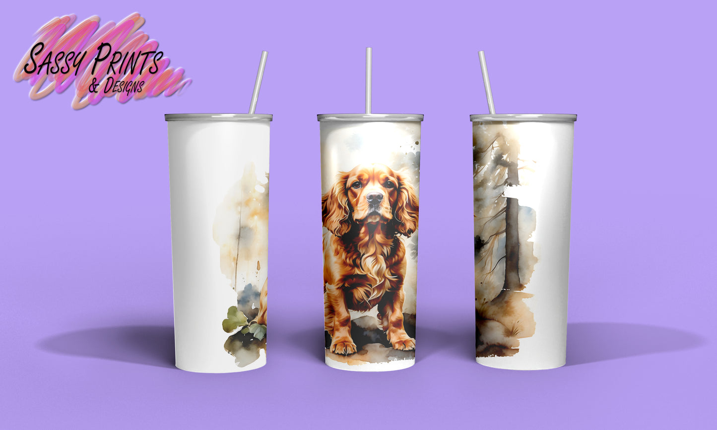 Brown Spaniel 3 (Tumbler 20oz)