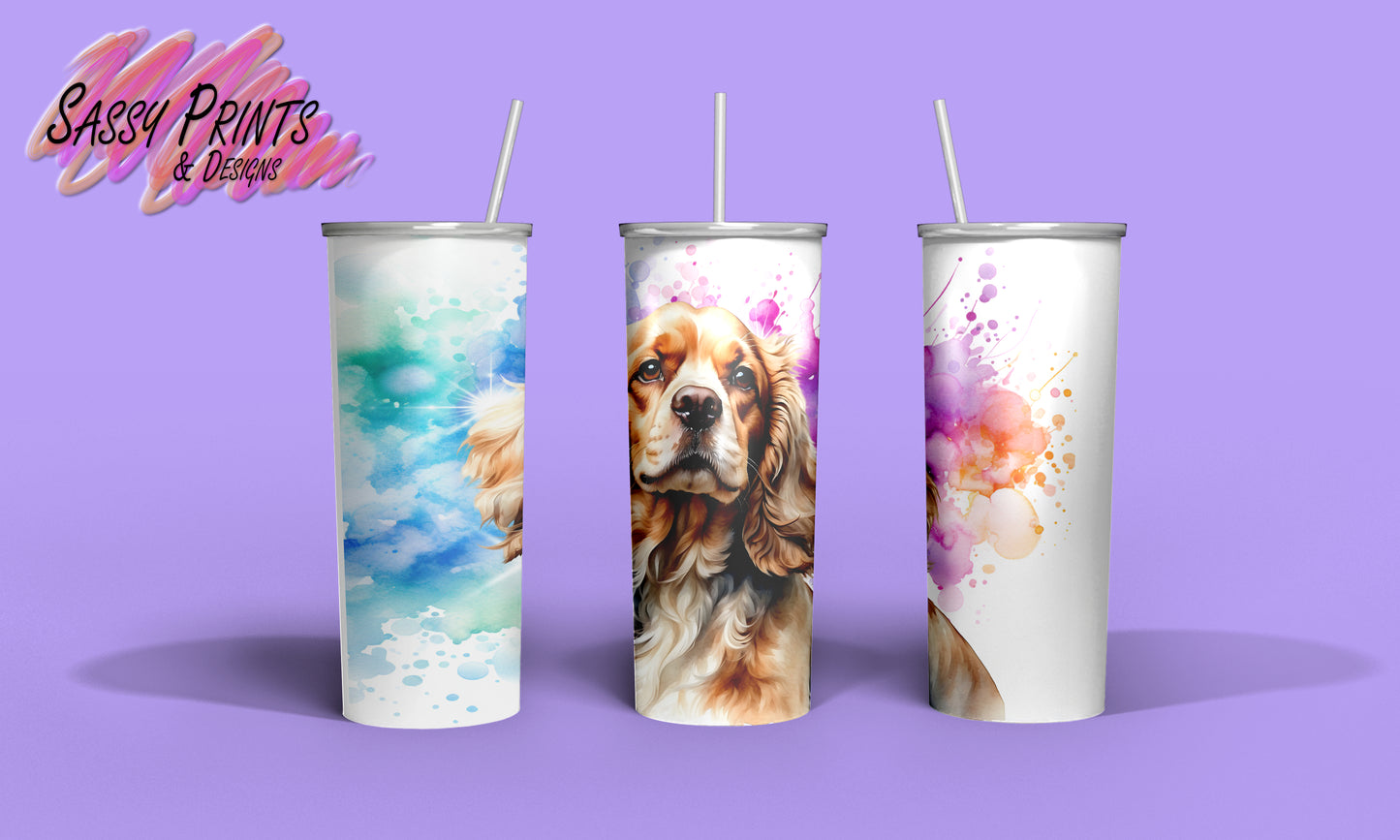 Brown Spaniel 5 (Tumbler 20oz)