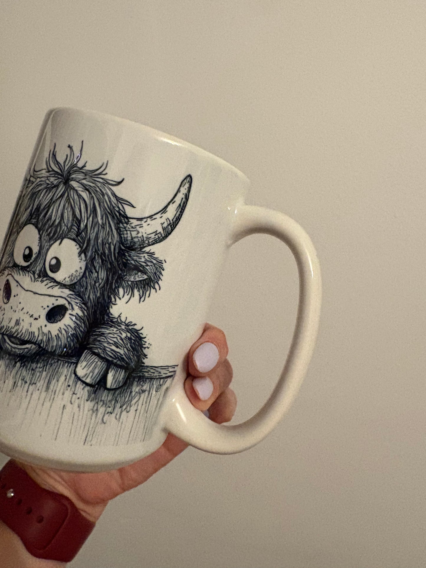 Highland cow - drawn