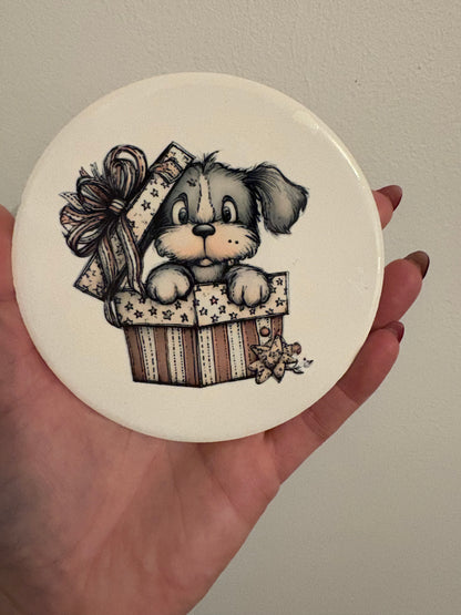 Puppy - Ceramic coaster