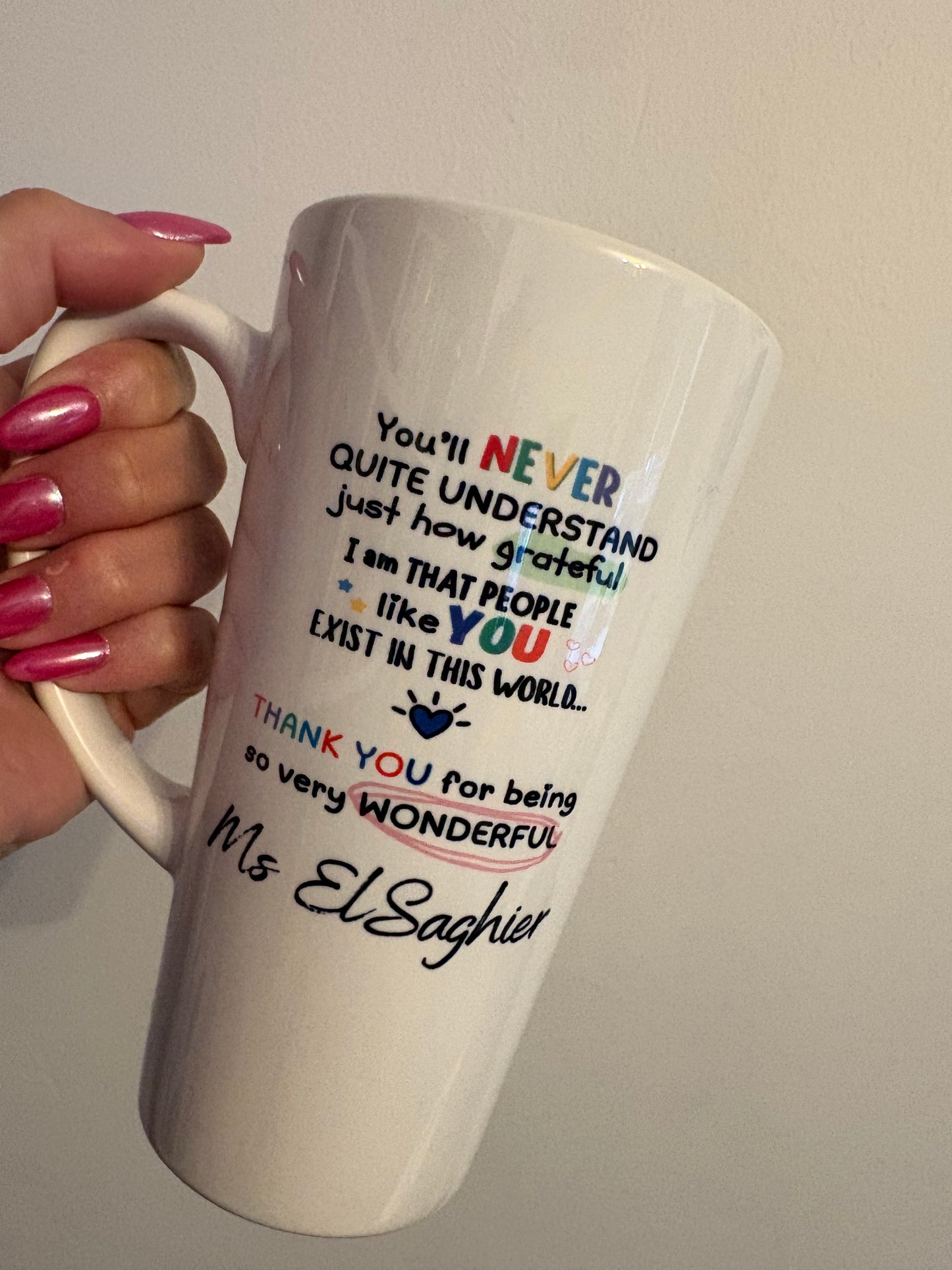 Wonderful human - Latte mug