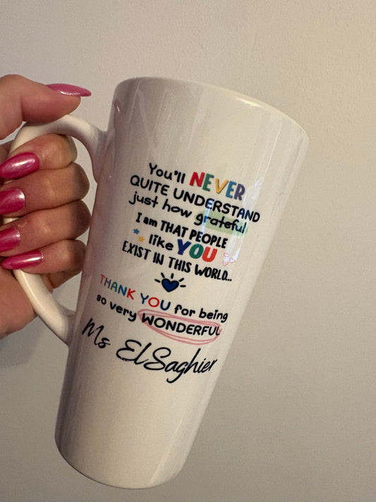Wonderful human - Latte mug