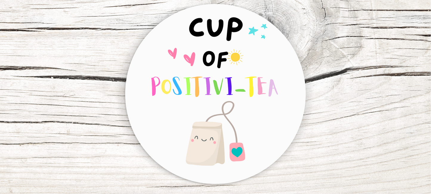 Positivi-tea coaster (Ceramic Coaster)