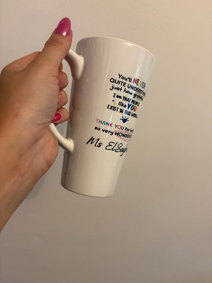 Wonderful human - Latte mug