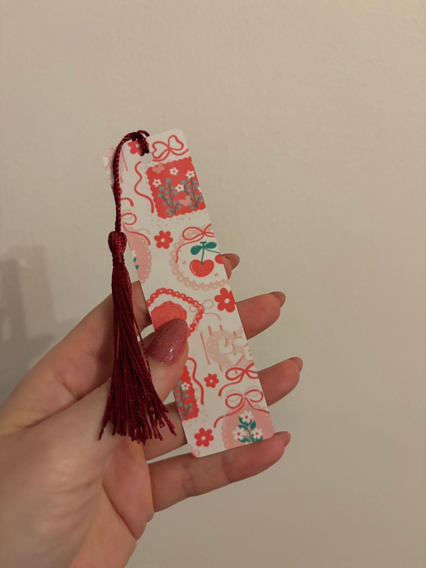Cherry bookmark