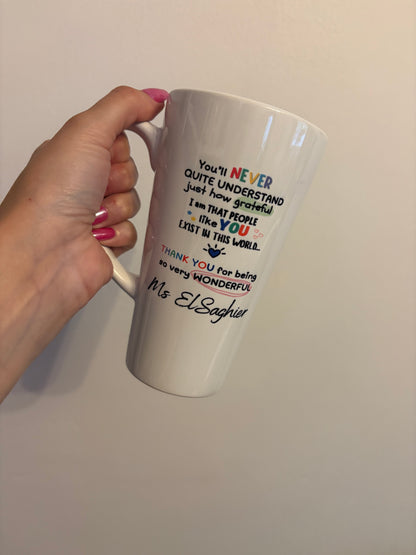 Wonderful human - Latte mug
