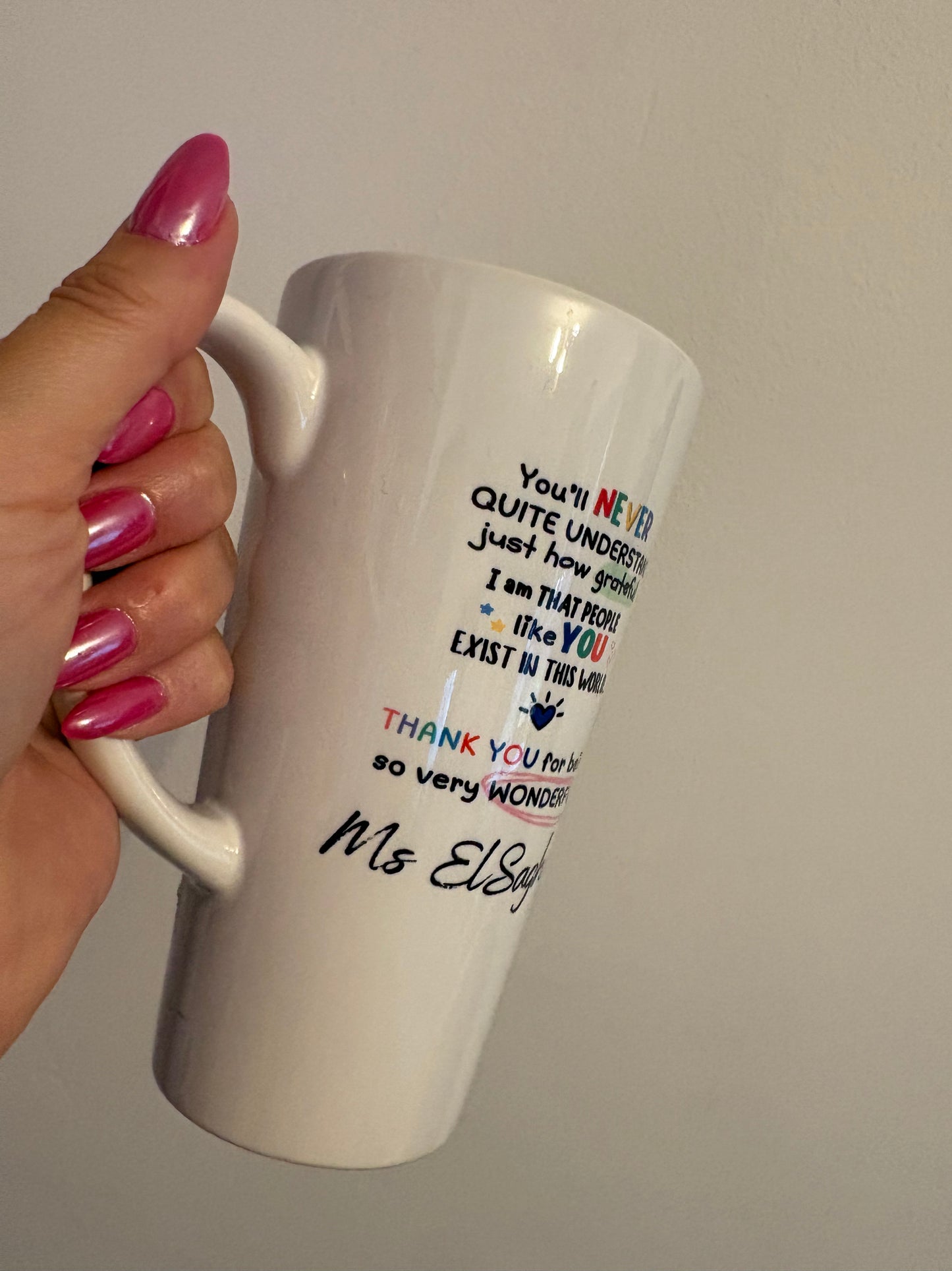 Wonderful human - Latte mug