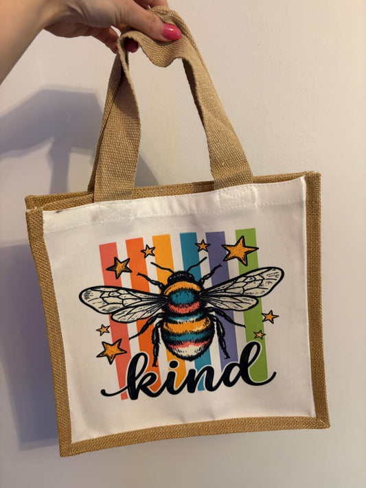 Bee Kind Jute bag