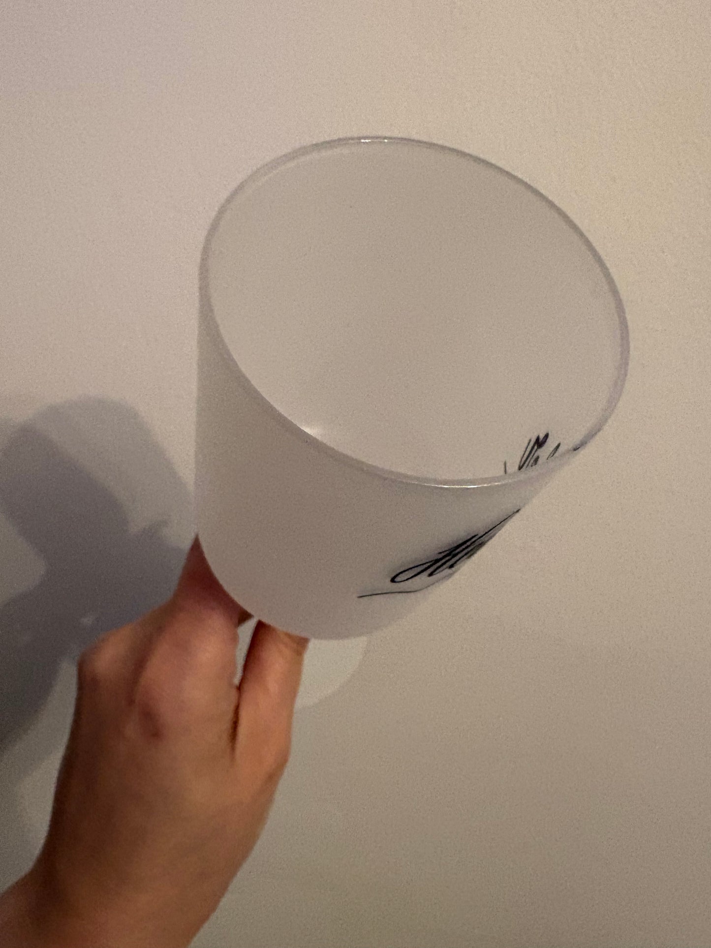 Personalised wine glass