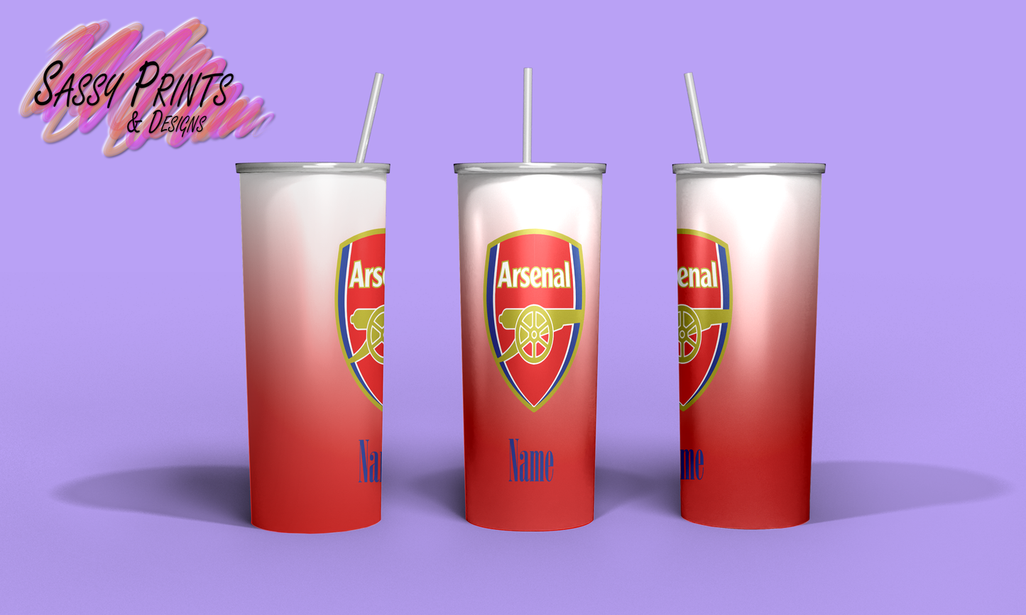 Football Badge: Arsenal (Tumbler 20oz)