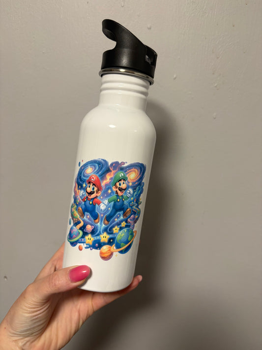 Mario and Luigi sports bottle