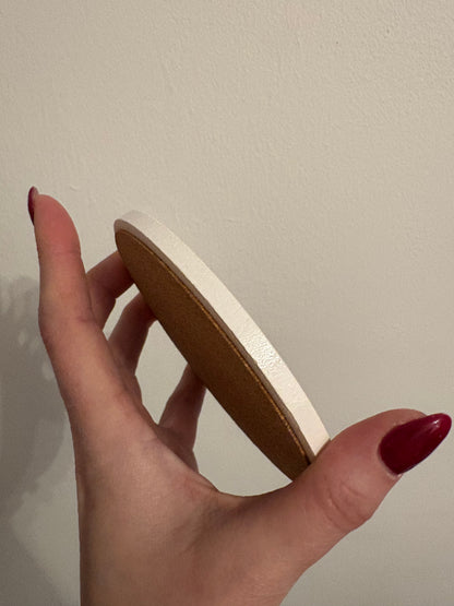 Highland cow and lights