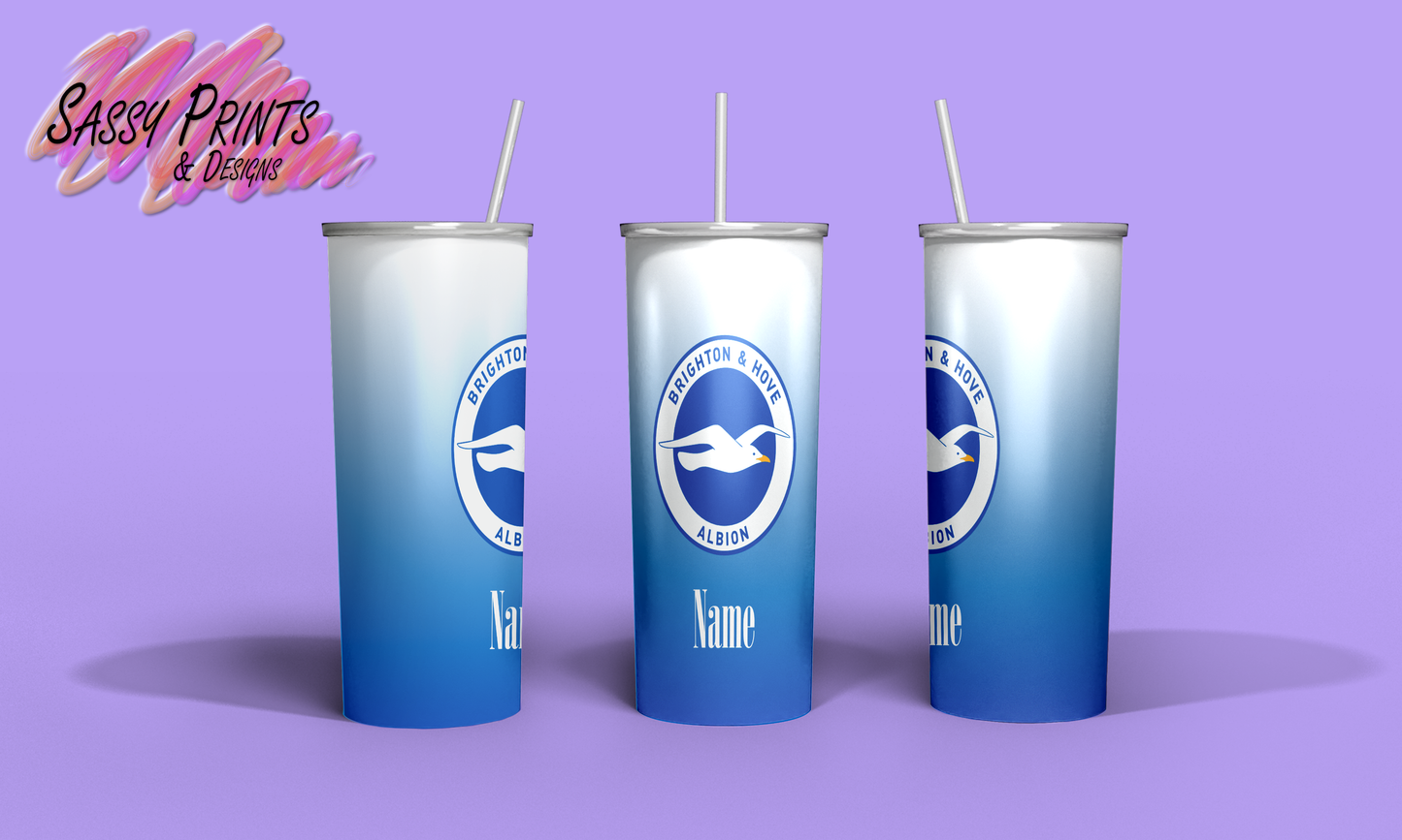 Football Badge: Brighton (Tumbler 20oz)