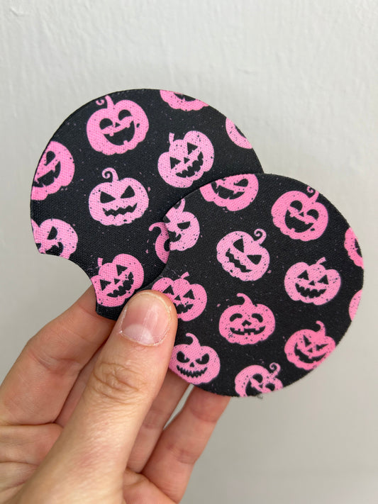 Black Pumpkin (Car Coasters)