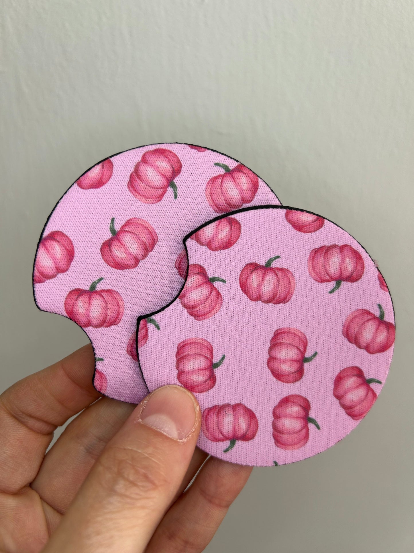 Pink Pumpkin (Car Coasters)