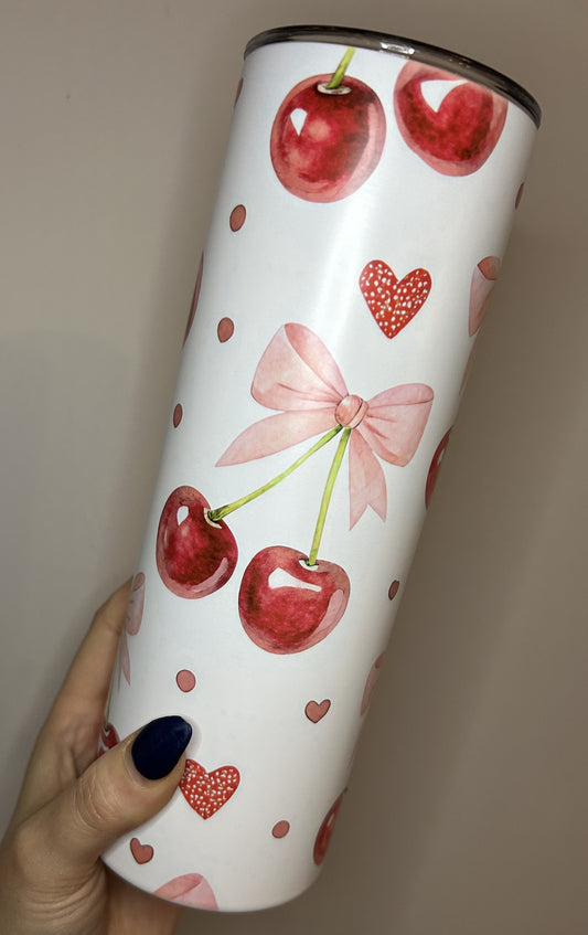 Cherry and bow (Tumbler 20oz)