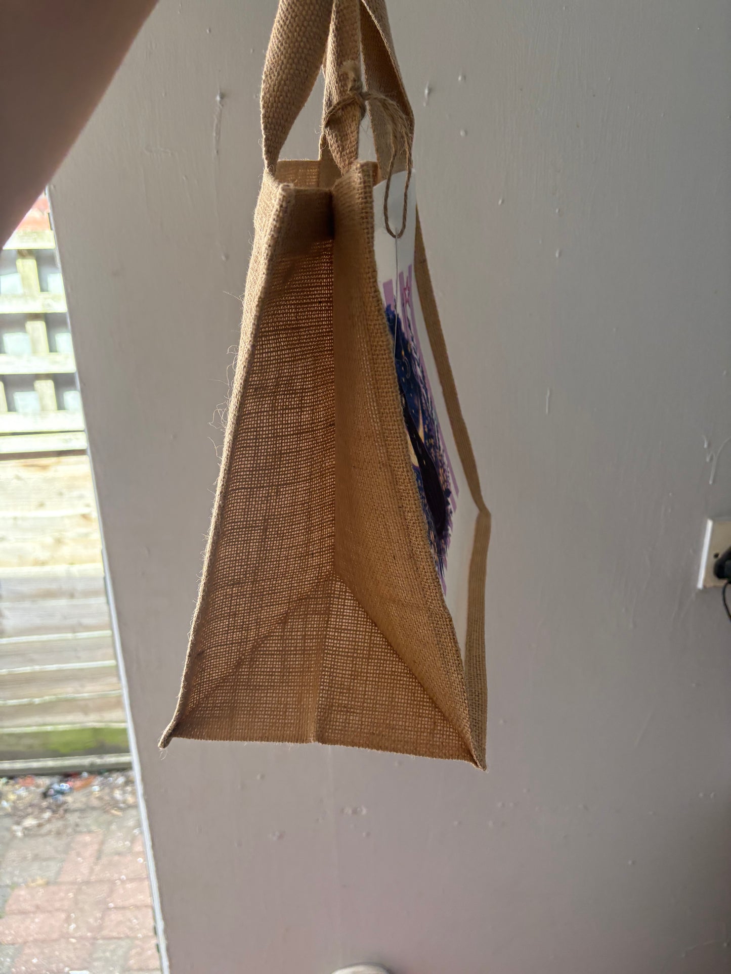 Cat and moon - Jute bag