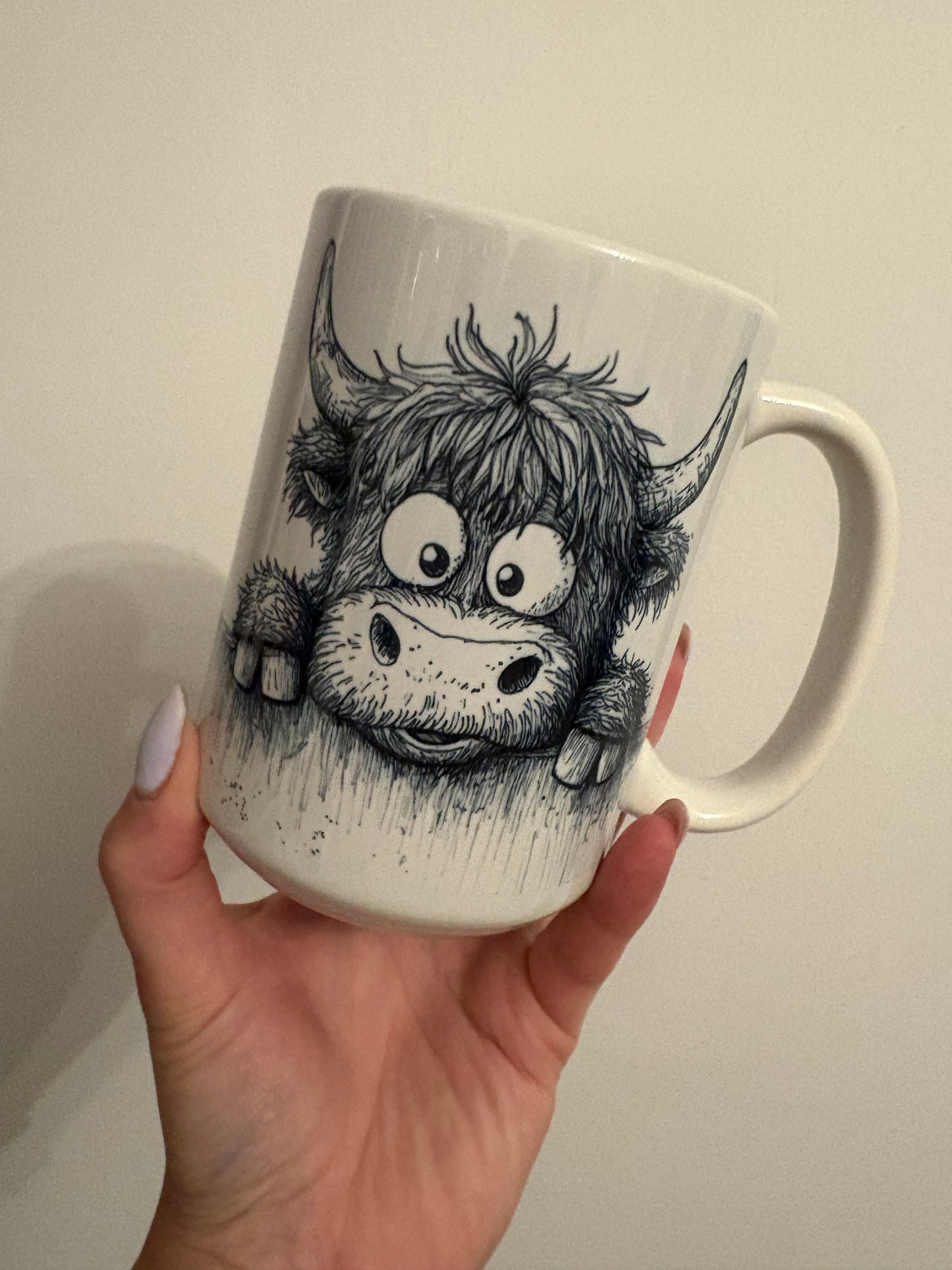 Highland cow - drawn