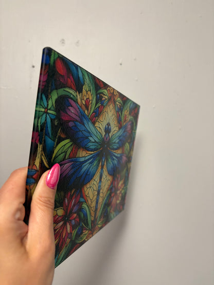 Stain glass dragonfly - chopping board