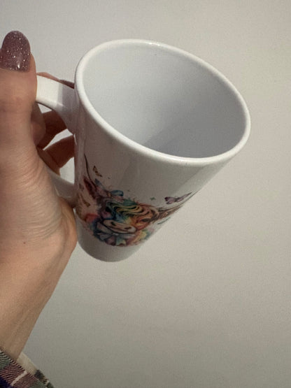 Highland cow latte mug