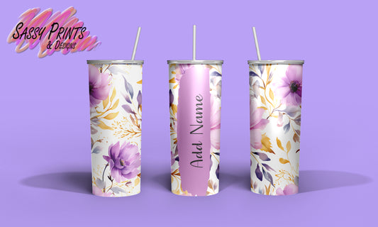 Purple flowers (Tumbler 20oz)