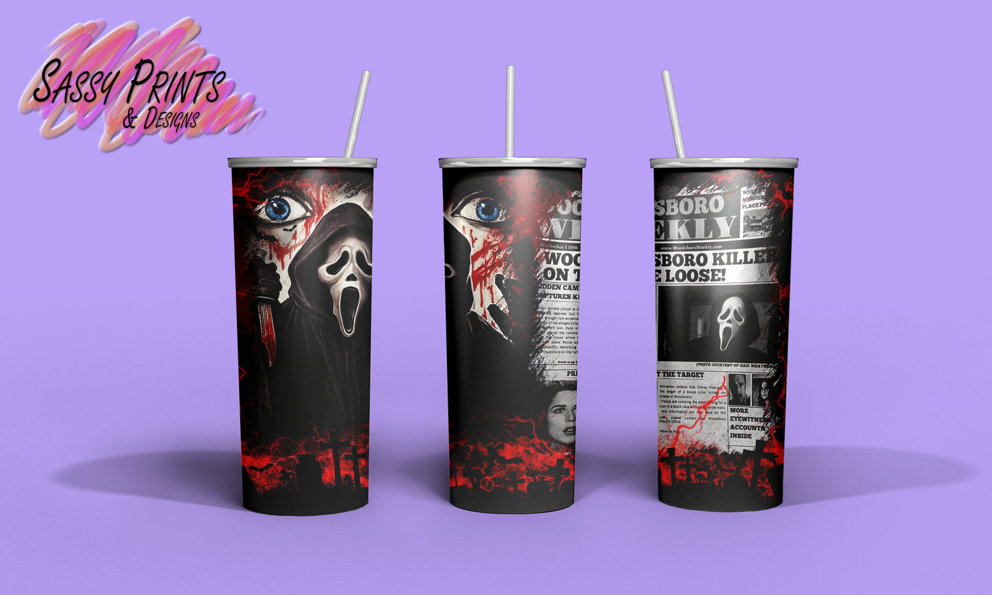 20oz Scary Movie Tumblers