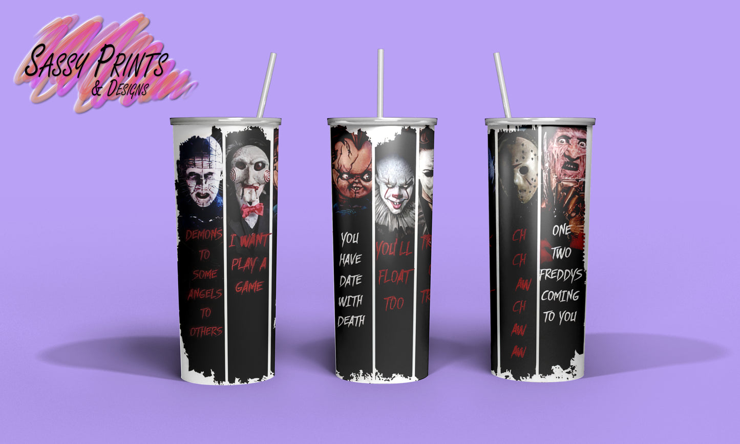 20oz Scary Movie Tumblers