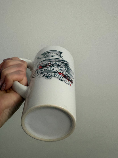 We're all mad here latte mug