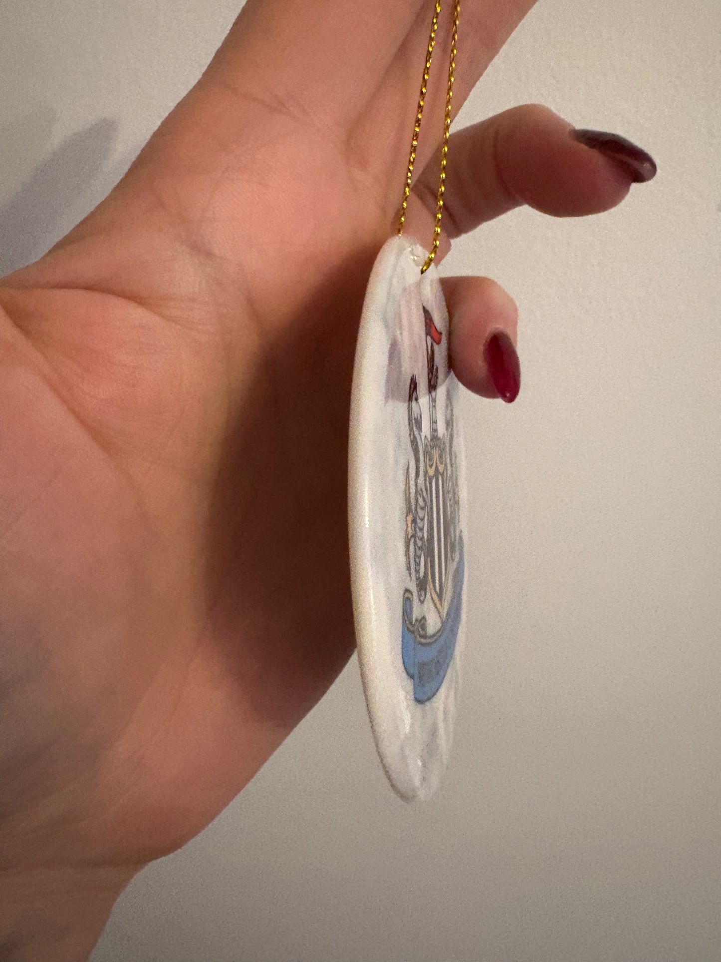 NUFC ceramic Christmas tree ornament