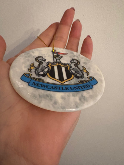 NUFC ceramic Christmas tree ornament