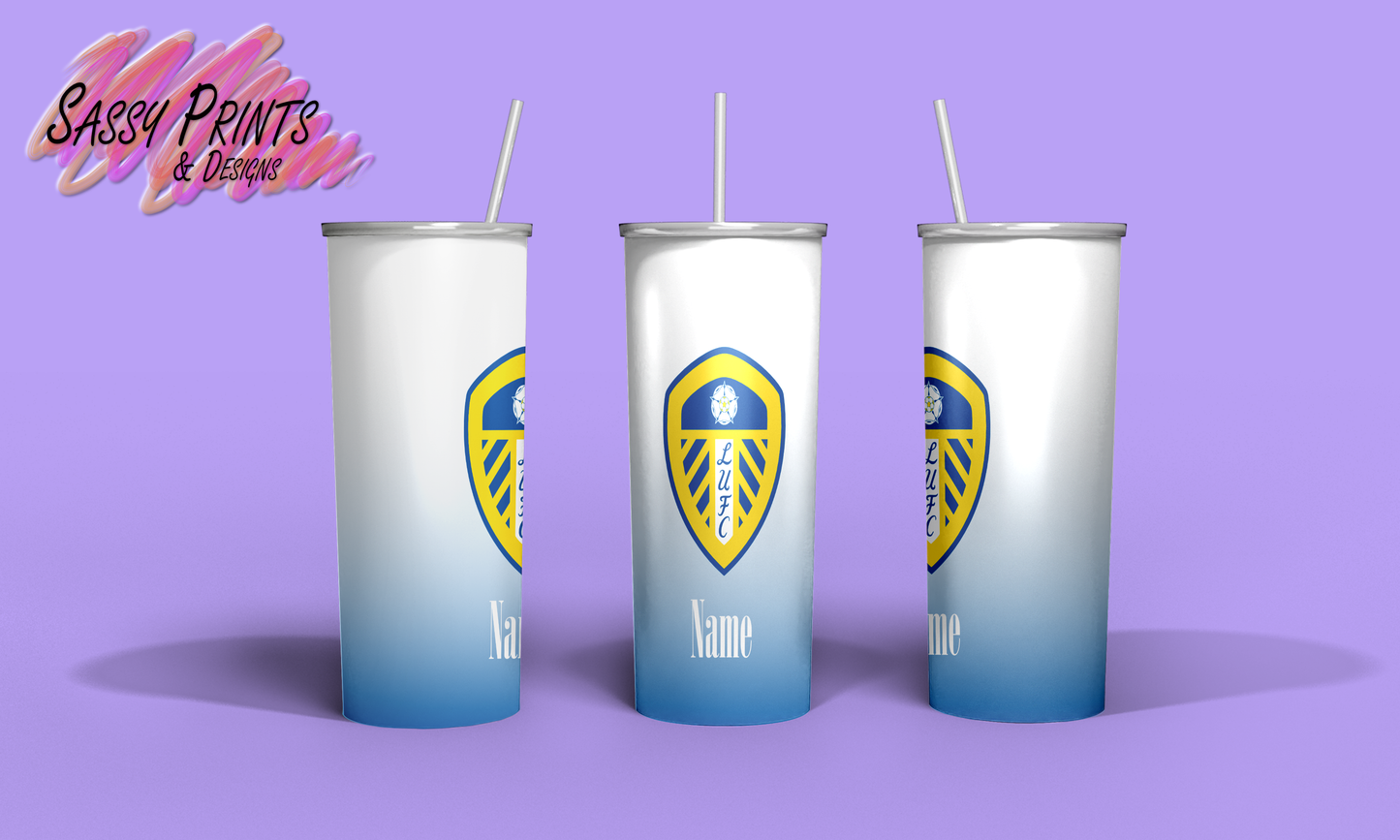 Football Badge: Leeds Utd (Tumbler 20oz)