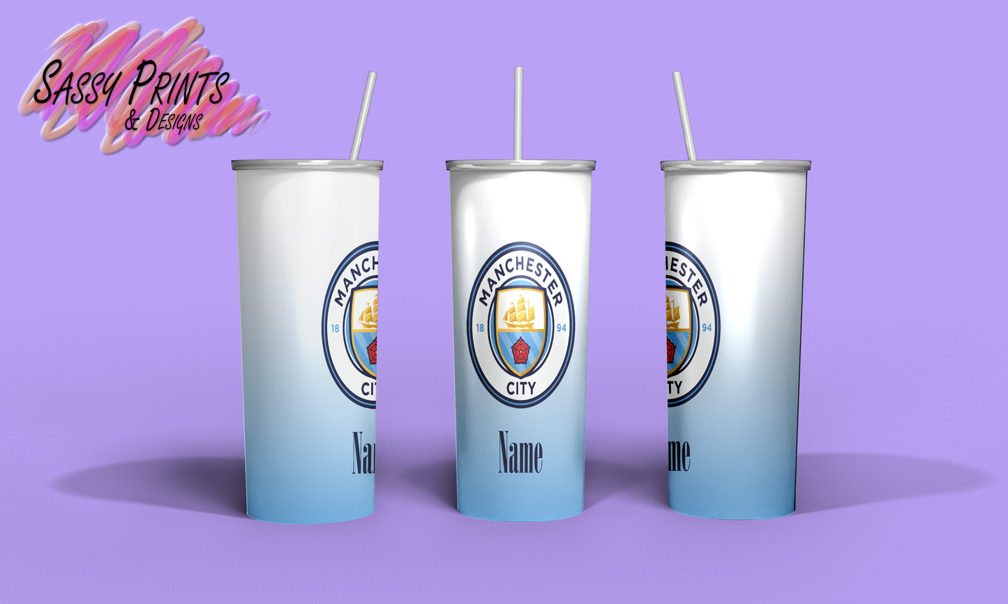 Football Badge: Man City (Tumbler 20oz)