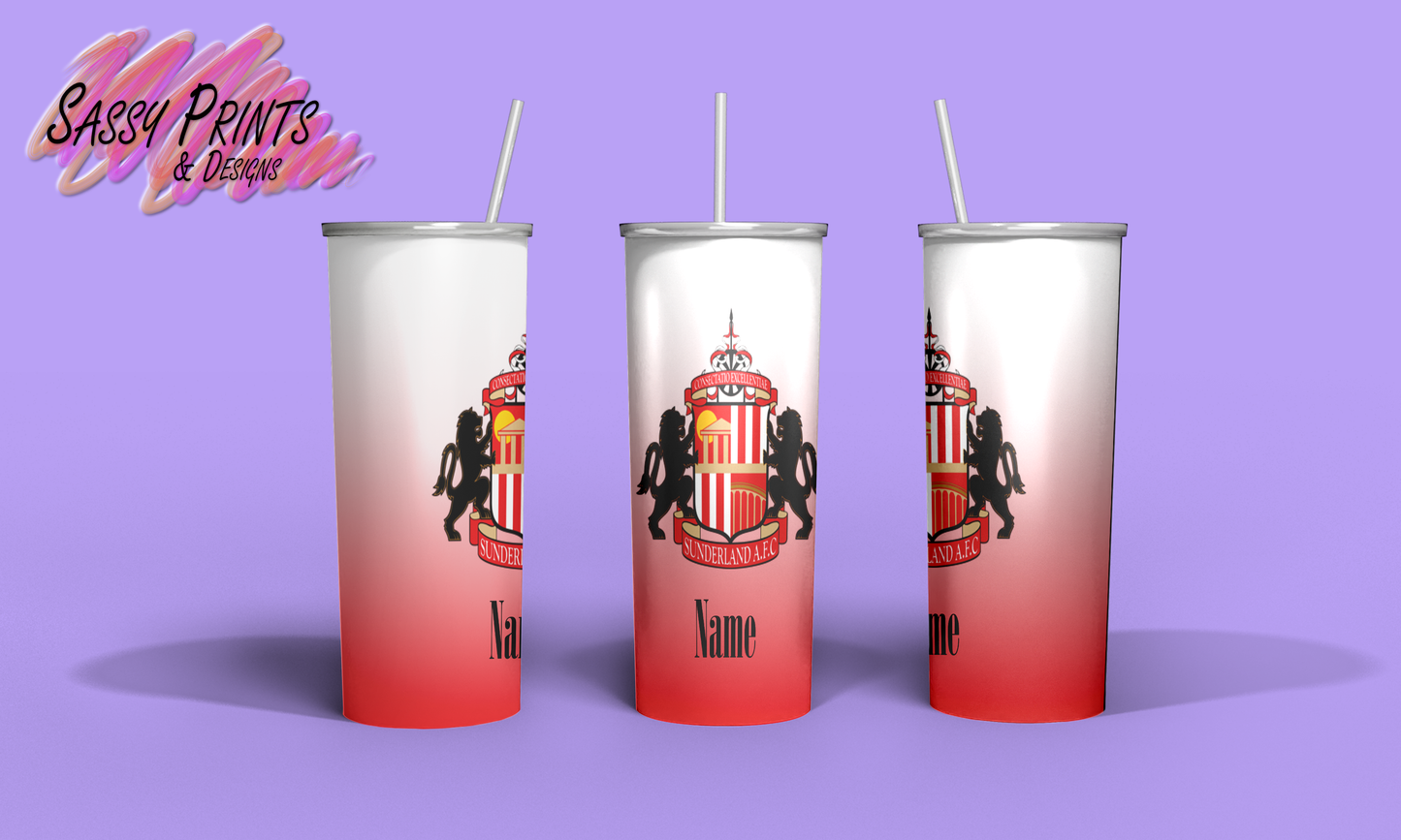 Football Badge: Sunderland (White) (Tumbler 20oz)