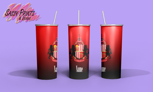 Football Badge: Sunderland (Black) (Tumbler 20oz)