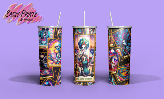 Tarot - The drunk housewife (Tumbler 20oz)